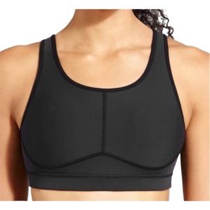 Athleta Black Stealth Sport Bra size XXS, New
